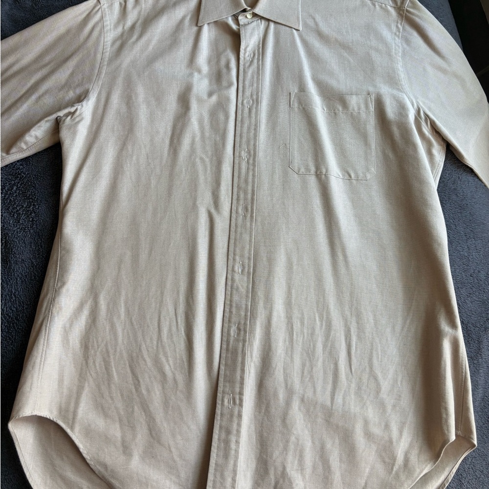 Hart Schaffner Marx Khaki Dress Shirt